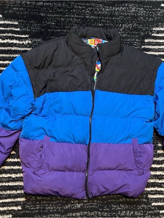 Lego Jackets & Blazers - Lego Kids Colorblock Puffer Jacket - Black, Blue & Purple